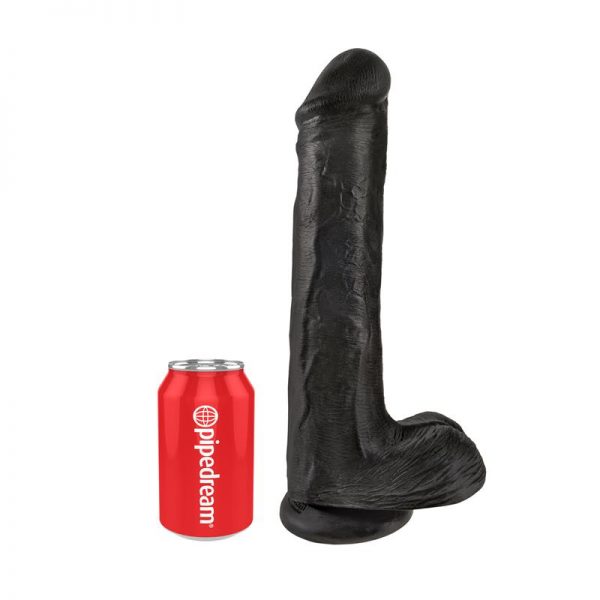 King Cock Pene con Testículos de 13 - Color Negro marca KING COCK