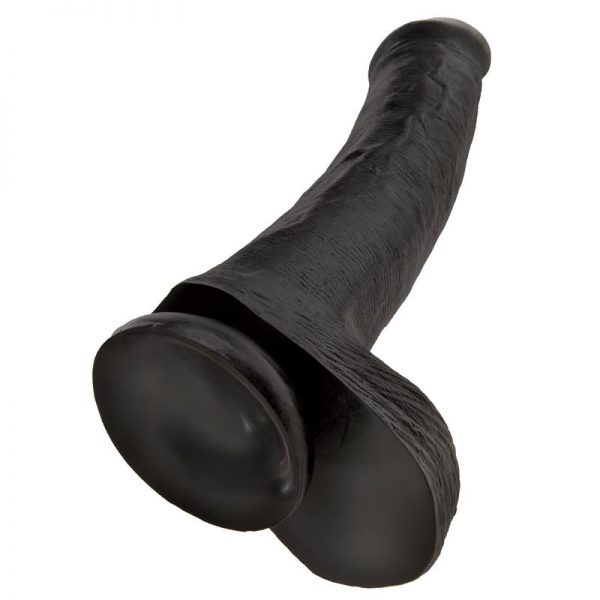 King Cock Pene con Testículos de 13 - Color Negro en www.tiendaeroticaweb.es