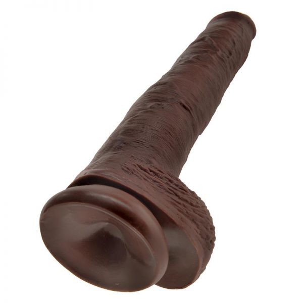 King Cock Pene con Testículos de 14 - Color Marrón en www.tiendaeroticaweb.es