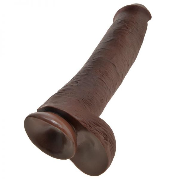 King Cock Pene con Testículos de 15 - Color Marrón en www.tiendaeroticaweb.es