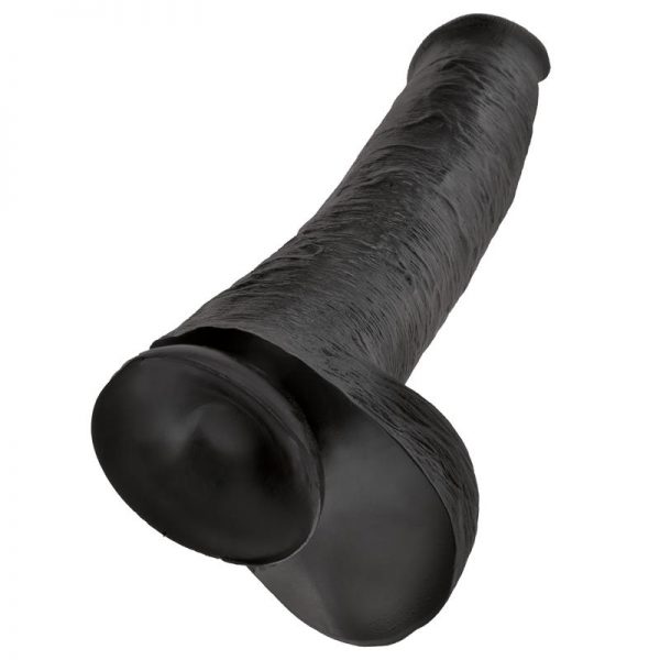 King Cock Pene con Testículos de 15 - Color Negro en www.tiendaeroticaweb.es