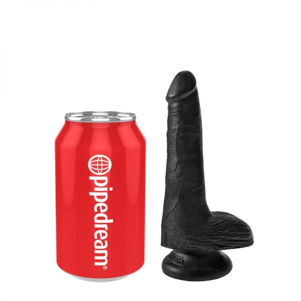 King Cock Pene con Testículos de 6 - Color Negro marca KING COCK