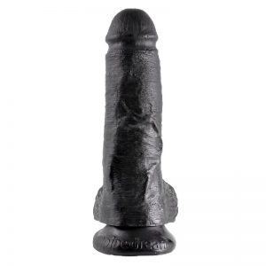 King Cock Pene con Testículos de 8 - Color Negro marca KING COCK
