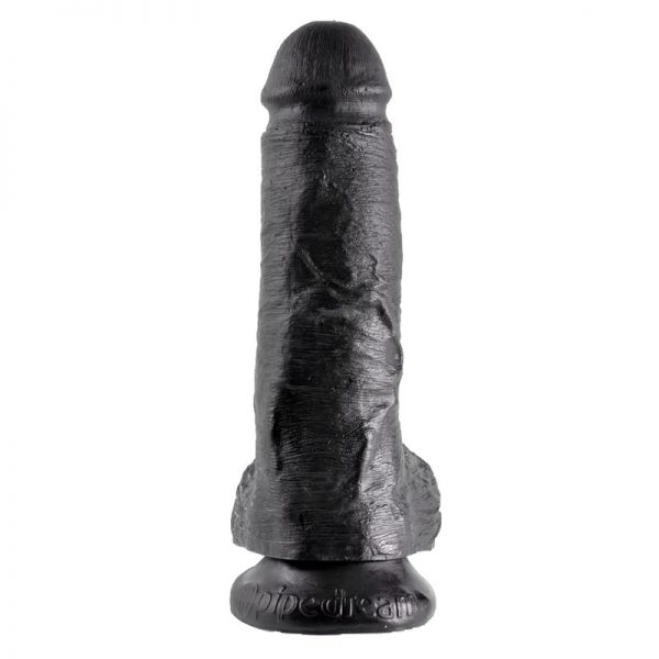 King Cock Pene con Testículos de 8 - Color Negro marca KING COCK