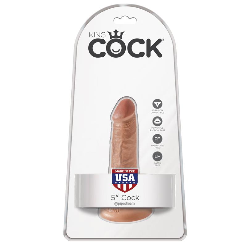 King Cock Pene de 5 - Bronceado fabricante KING COCK