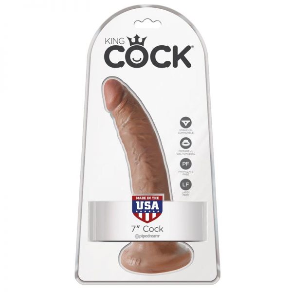 King Cock Pene de 7 - Bronceado fabricante KING COCK