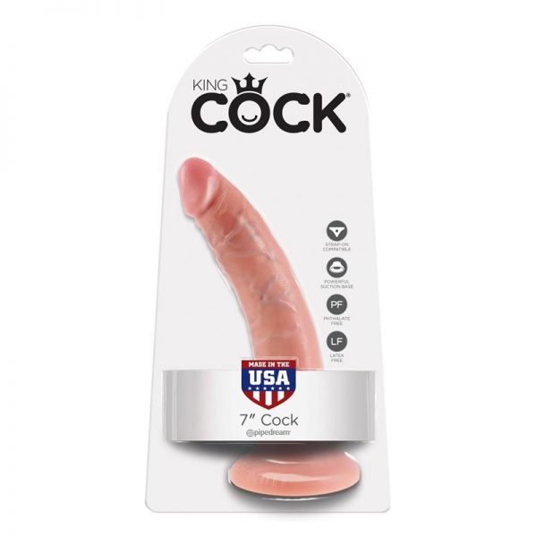 King Cock Pene de 7 - Color Natural fabricante KING COCK