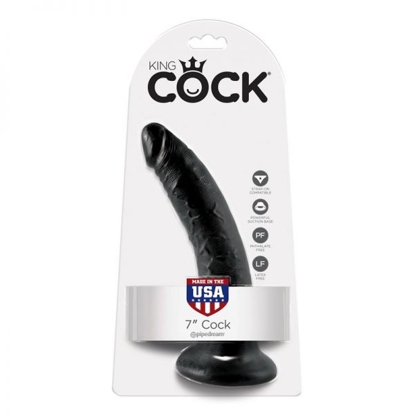 King Cock Pene de 7 - Color Negro fabricante KING COCK