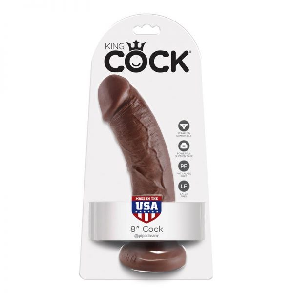 King Cock Pene de 8 - Color Marrón fabricante KING COCK