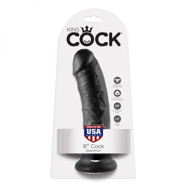 King Cock Pene de 8 - Color Negro fabricante KING COCK