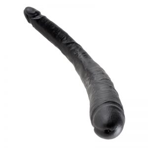 King Cock Pene Doble Cónico de 16 - Color Negro marca KING COCK