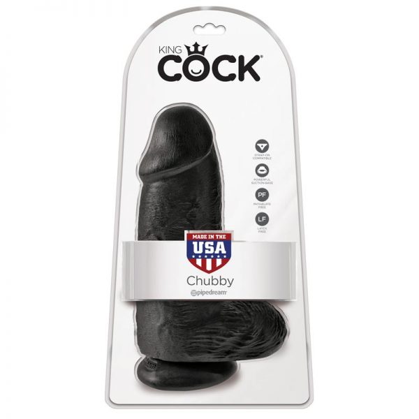 King Cock Pene Rechoncho 9 - Color Negro de calidad