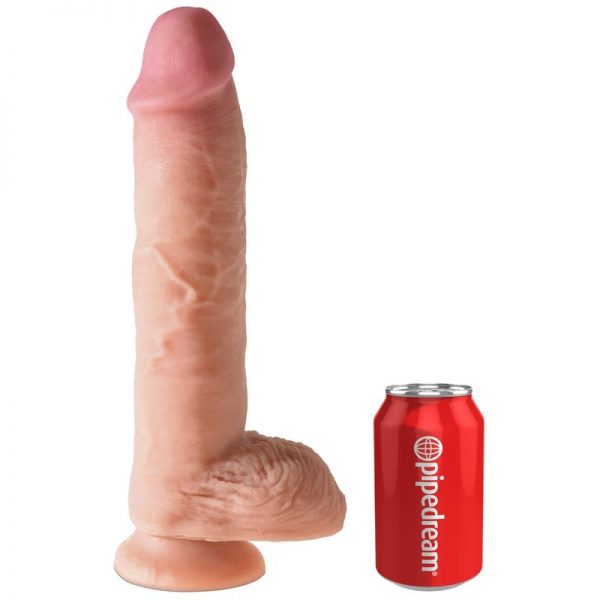 King Cock Plus Dildo con Tésticulos Dual Density 10 - Color Natural barato