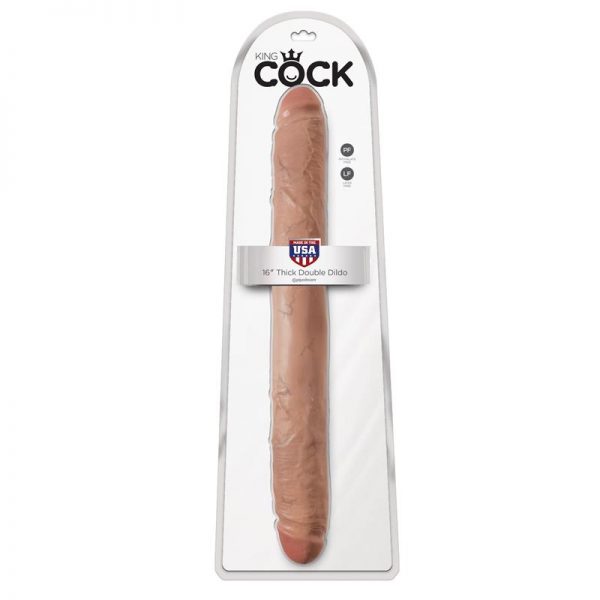 King Cock Thick Doble Penetración 16- Bronceado fabricante KING COCK