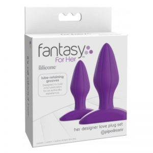 Kit 2 Plug Anal Designer Love de la marca FANTASY FOR HER