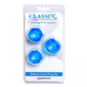 Kit 3 Anillos para el Pene Azul de la marca CLASSIX