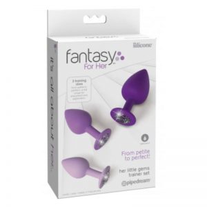 Kit 3 Plug Anal de Entremaniento de la marca FANTASY FOR HER