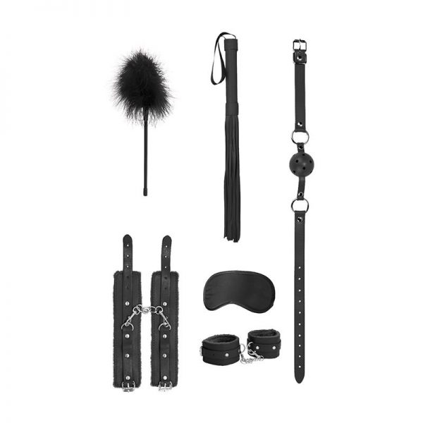 Kit 6 Piezas Bondage para Principiantes Negro de la marca OUCH!