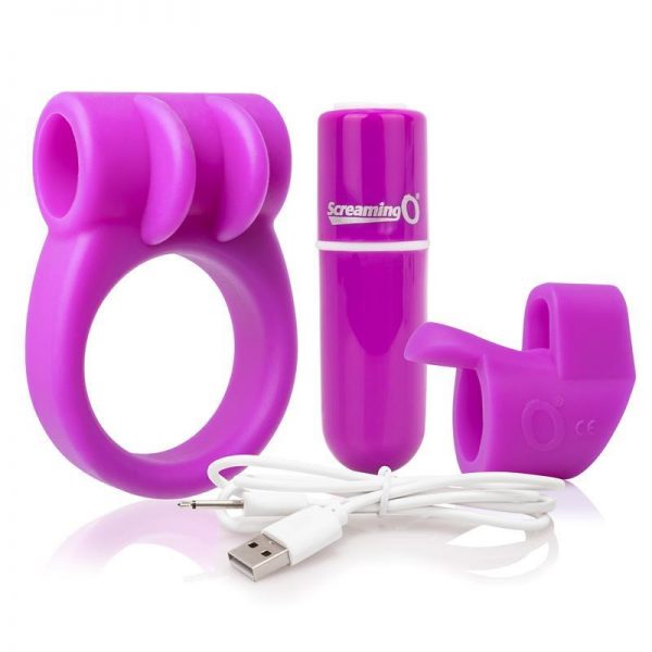 Kit Bala Vibradora Charged Purple Color Purpura diseñado por la marca SCREAMINGO