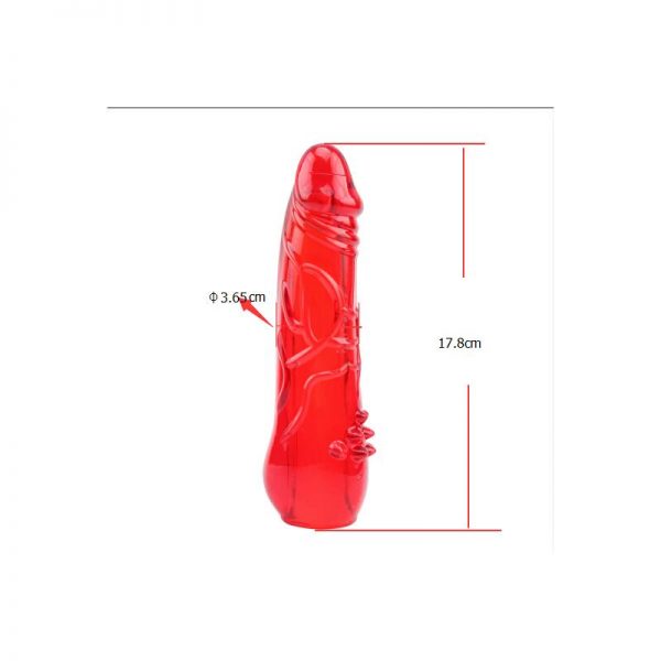 Kit Dildo y Vibrador Hers Dildo Kit Rojo fabricante CHISA