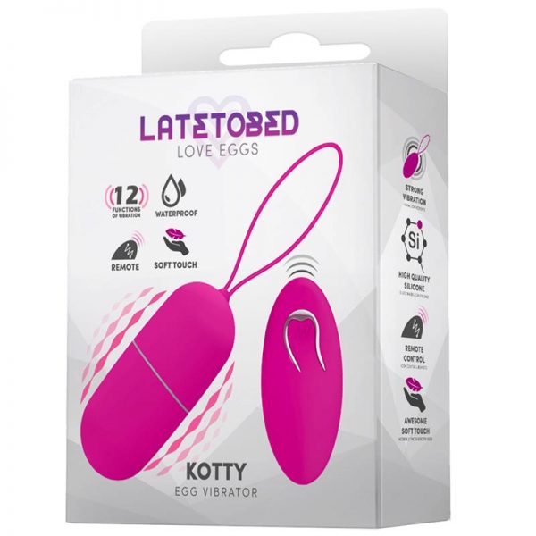 Kotty Huevo Vibrador Impermeable Control Remoto Silicona fabricado por LATETOBED