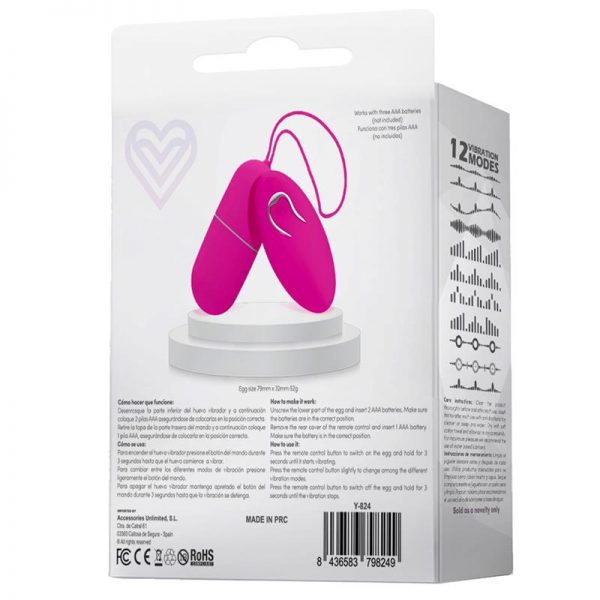 comprar Kotty Huevo Vibrador Impermeable Control Remoto Silicona en sex shop online