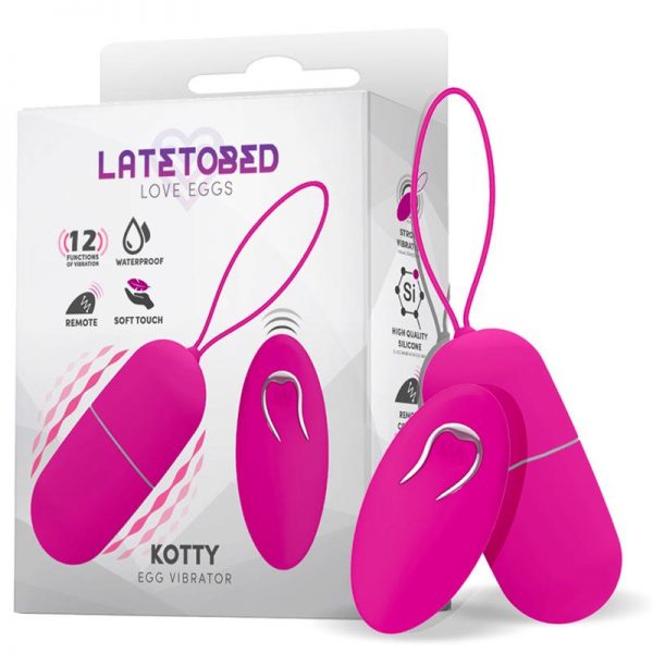 Kotty Huevo Vibrador Impermeable Control Remoto Silicona de la marca LATETOBED