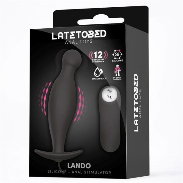 Lando Plug Anal Vibracion Control Remoto Silicona fabricado por LATETOBED