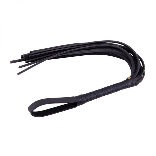 Látigo de Cuero 72 cm Negro fabricado por CHISA