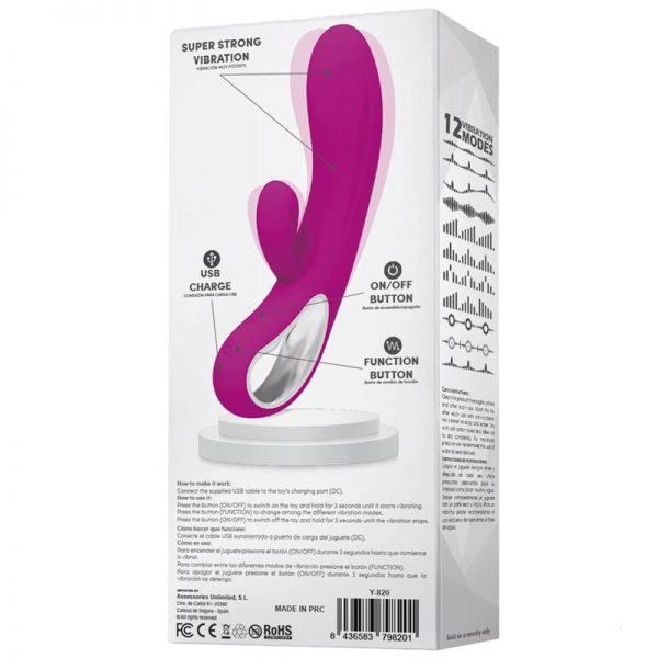 comprar Leam Vibrador con Estimulador USB Silicona en sex shop online