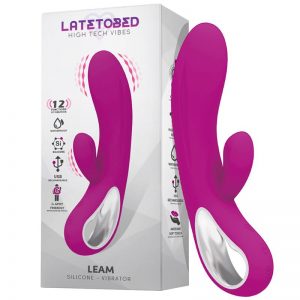 Leam Vibrador con Estimulador USB Silicona de la marca LATETOBED