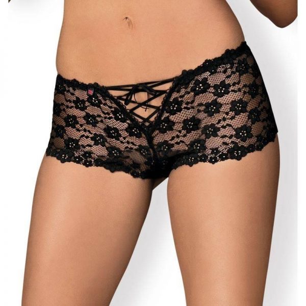 Letica Shorties Negro diseñado por la marca OBSESSIVE