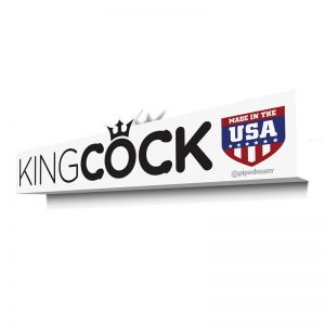 Letrero 3D King Cock diseñado por la marca KING COCK