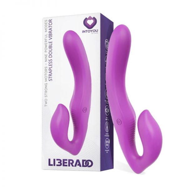 Liberado Vibrador para Parejas Doble sin Arnés USB Silicona de la marca INTOYOU S RANGE