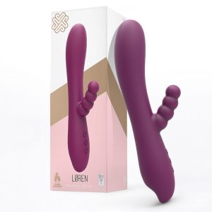 Loren Vibrador Efecto Calor Silicona USB Púrpura de la marca ENGILY ROSS