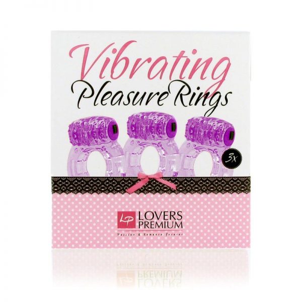 Loverspremium - Anillos Vibradores Color Púrpura (3 pcs) fabricante LOVERSPREMIUM