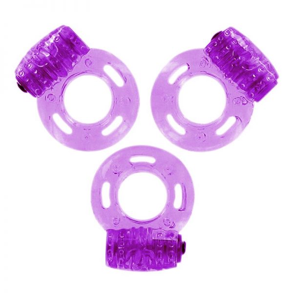 Loverspremium - Anillos Vibradores Color Púrpura (3 pcs) de calidad