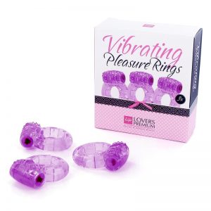 Loverspremium - Anillos Vibradores Color Púrpura (3 pcs) marca LOVERSPREMIUM