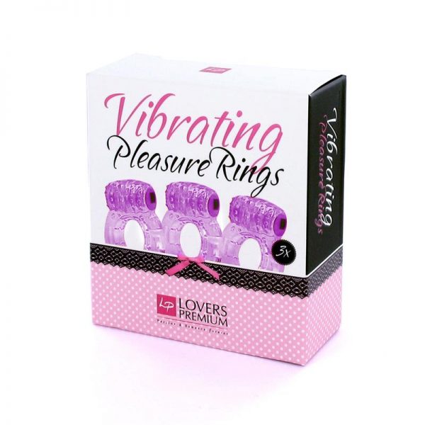Loverspremium - Anillos Vibradores Color Púrpura (3 pcs) en www.tiendaeroticaweb.es