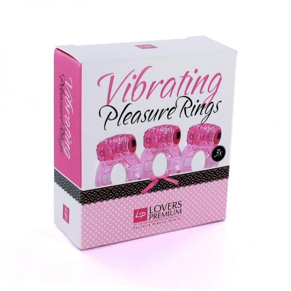 Loverspremium - Anillos Vibradores Color Rosa  (3 pcs) de calidad