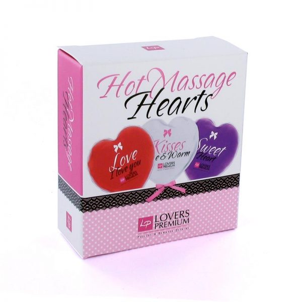 Loverspremium - Corazones de Masaje Caliente (3 pcs) barato