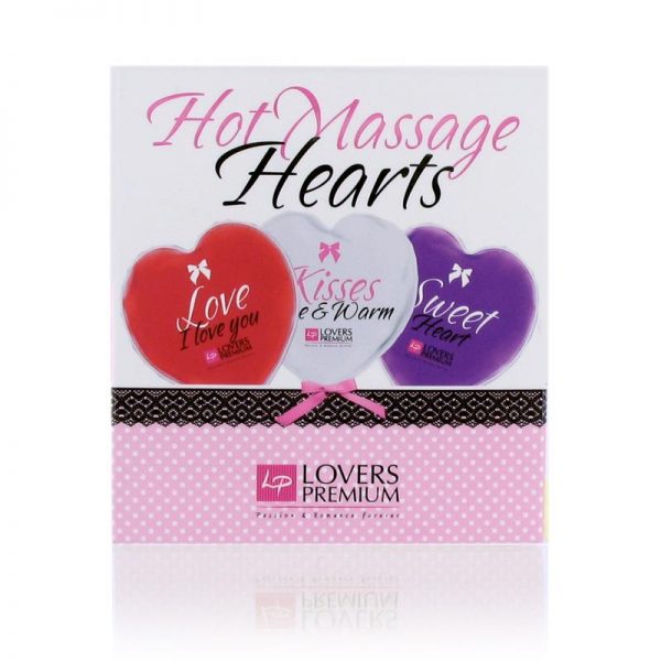comprar Loverspremium - Corazones de Masaje Caliente (3 pcs)