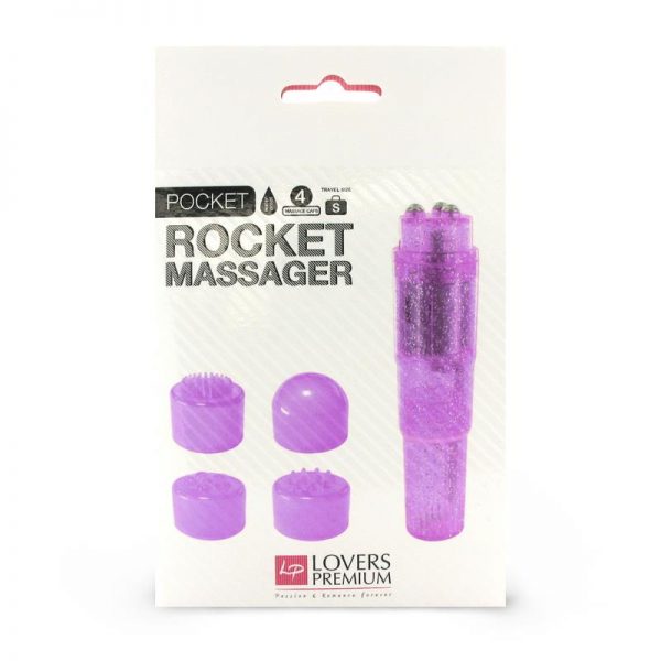 Loverspremium - Masajeador Pocket Rocket Color Púrpura diseñado por LOVERSPREMIUM