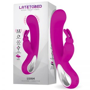 Luam Vibrador con Conejito USB Silicona de la marca LATETOBED