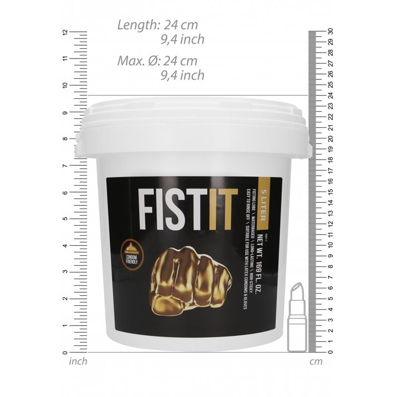 Lubricante Base Agua Fist-It 5 L de la tienda erótica web www.tiendaeroticaweb.es