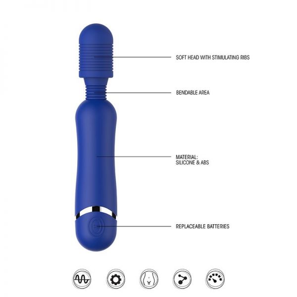 Masajeador Felxible Silicona Azul barato