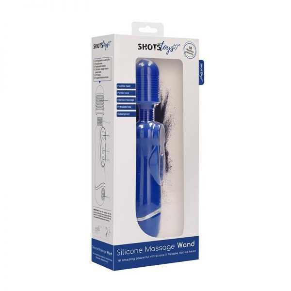 Masajeador Felxible Silicona Azul en www.tiendaeroticaweb.es