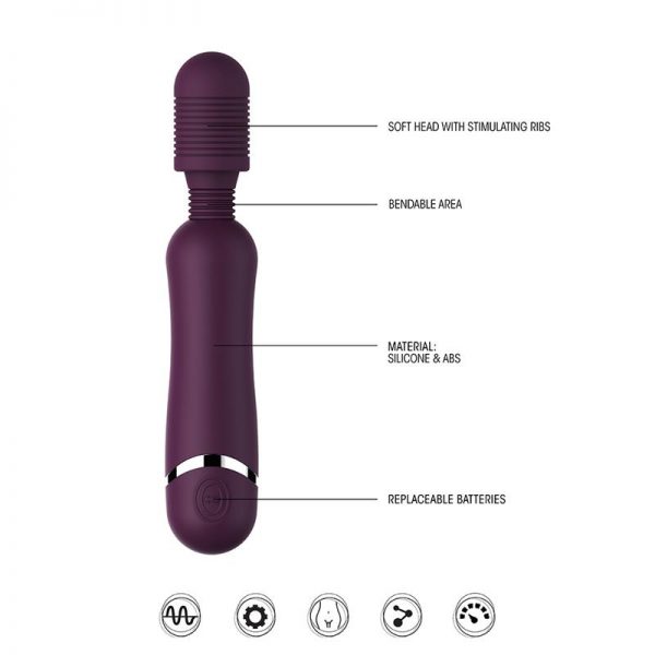 Masajeador Flexible Silicona Purpura barato