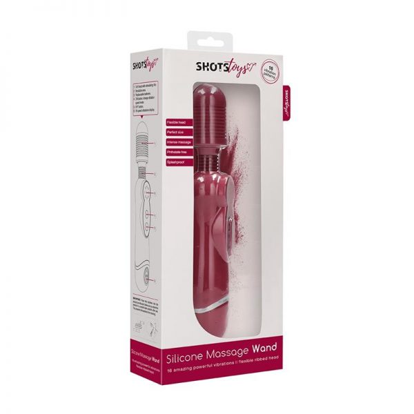 Masajeador Flexible Silicona Rojo de calidad