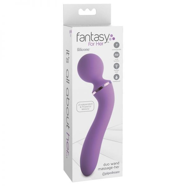 Masajeador Silicona USB 19.6 cm marca FANTASY FOR HER